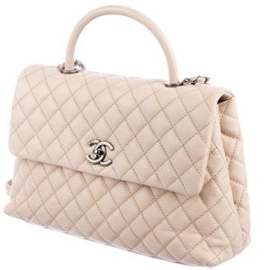 Chanel Coco Dark Beige leather bag